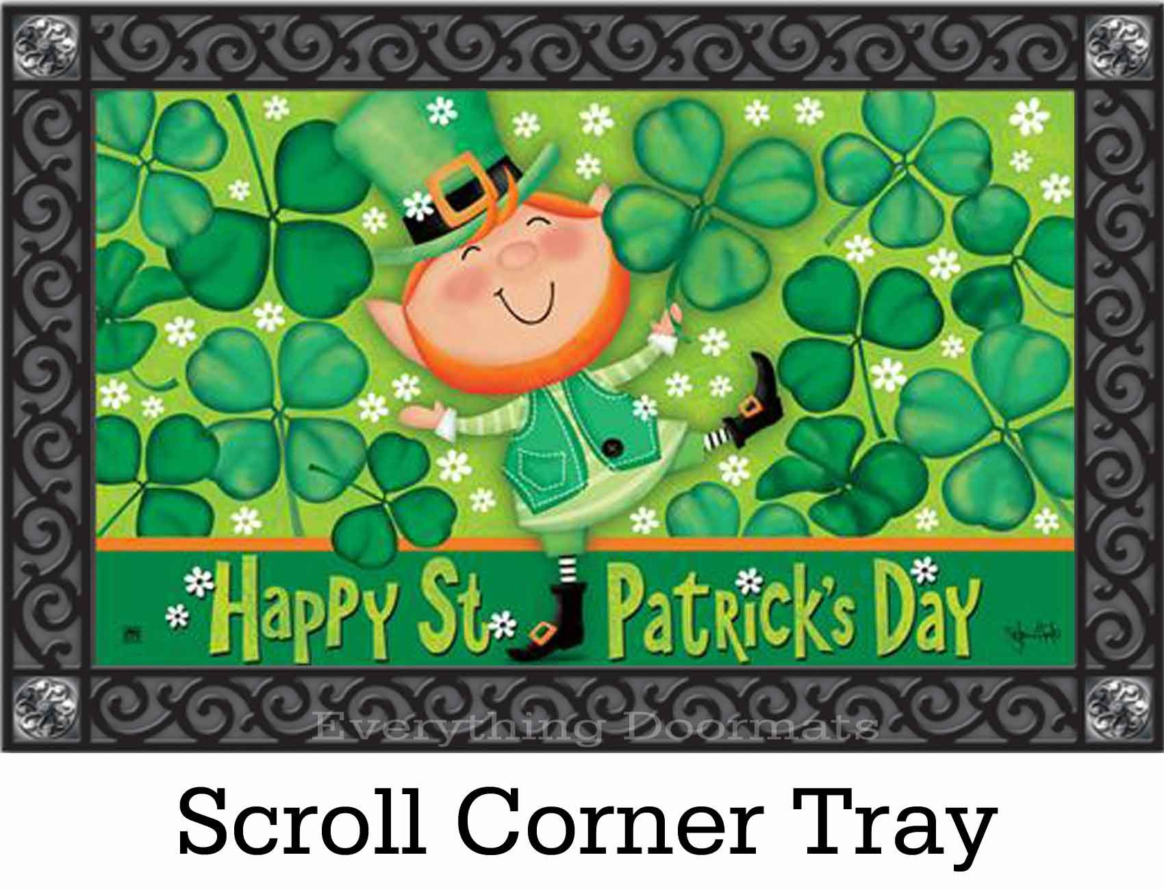 Indoor & Outdoor Leprechaun MatMates Doormat 18 x 30