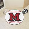 Miami of Ohio University Ball Shaped Area rugs