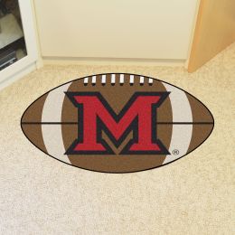 Miami of Ohio University Ball Shaped Area rugs (Ball Shaped Area Rugs: Football)