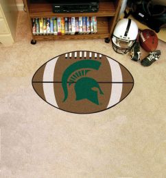 Michigan State University Ball Shaped Area Rugs (Ball Shaped Area Rugs: Football)