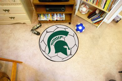 Michigan State University Ball Shaped Area Rugs (Ball Shaped Area Rugs: Soccer Ball)
