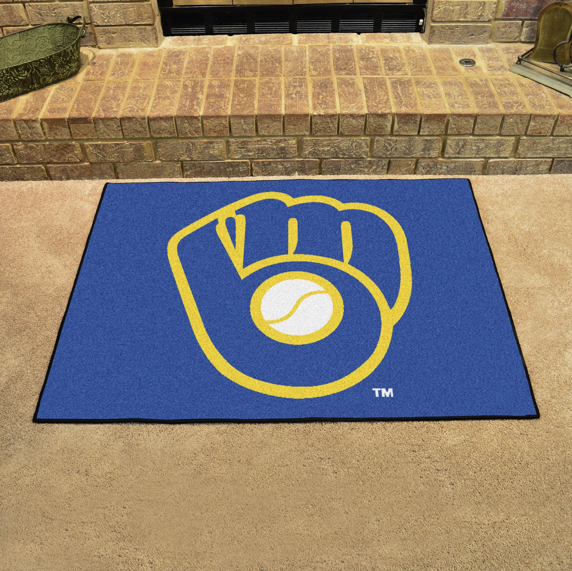 Milwaukee Brewers All Star Area Mat â€“ 34 x 44.5 (Field & Logo: Field & Logo)