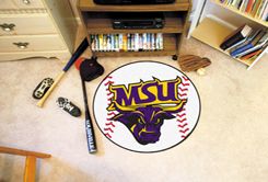 Minnesota State University Mankato Ball Shaped Area Rugs (Ball Shaped Area Rugs: Baseball)