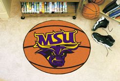 Minnesota State University Mankato Ball Shaped Area Rugs (Ball Shaped Area Rugs: Basketball)