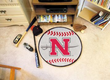 Nicholls State University Ball Shaped Area Rugs (Ball Shaped Area Rugs: Baseball)
