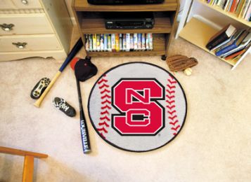North Carolina State University Ball Shaped Area Rugs (Ball Shaped Area Rugs: Baseball)