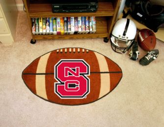 North Carolina State University Ball Shaped Area Rugs (Ball Shaped Area Rugs: Football)