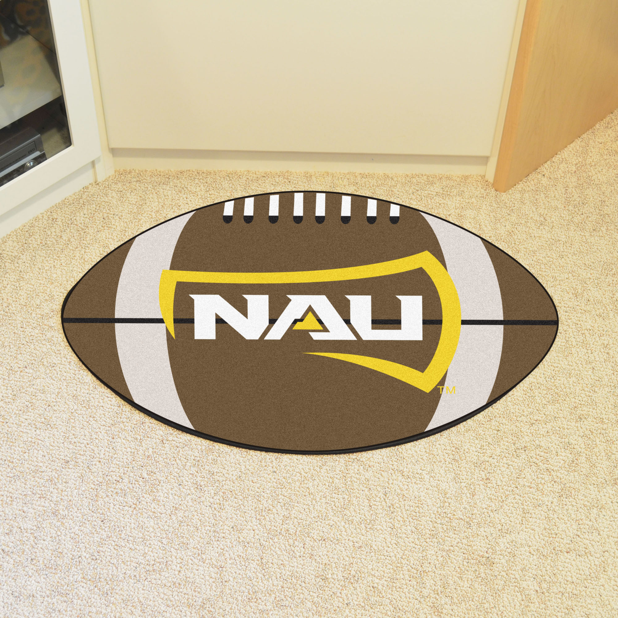 Northern Arizona University Ball Shaped Area Rugs (Ball Shaped Area Rugs: Football)