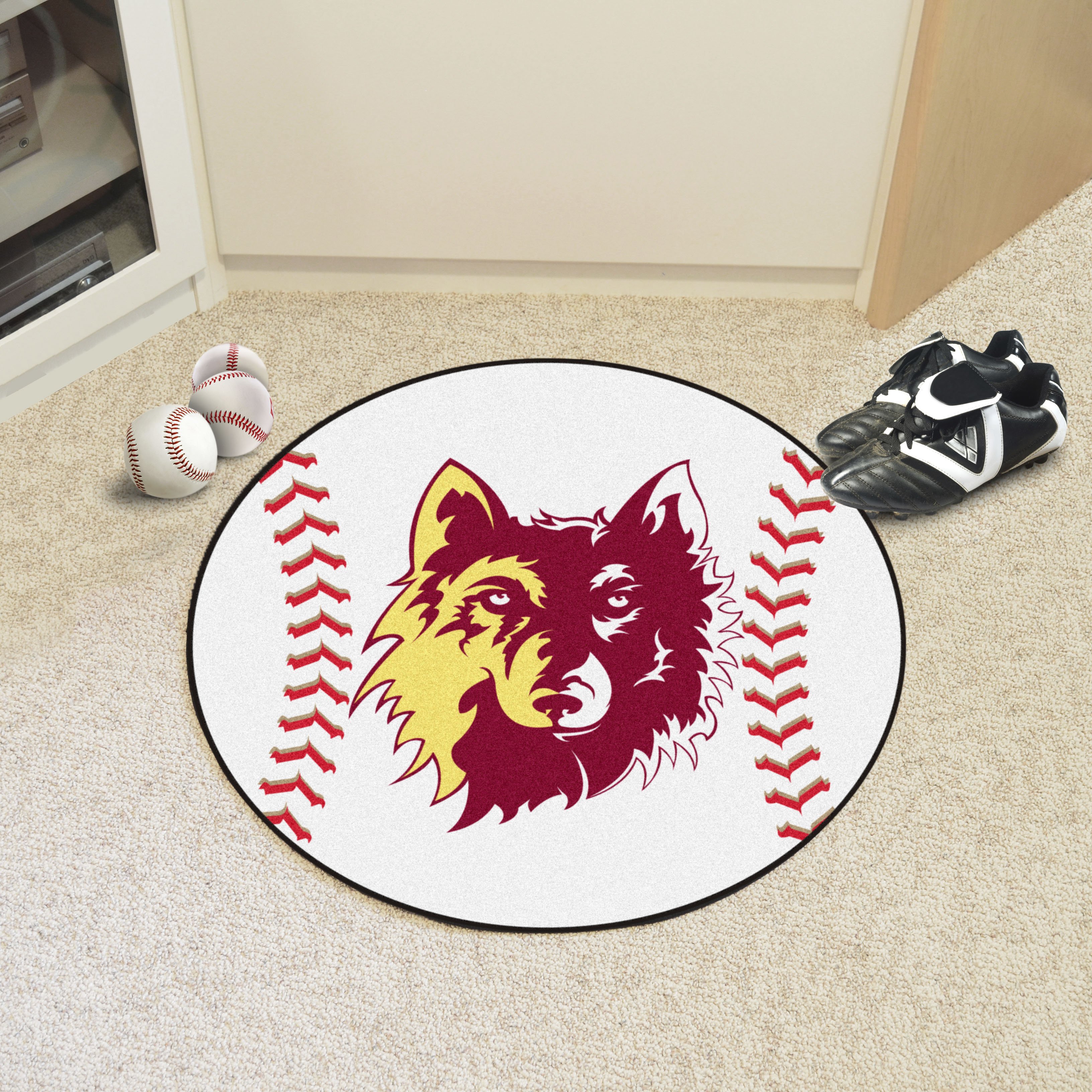 Northern State University Ball Shaped Area Rugs (Ball Shaped Area Rugs: Baseball)