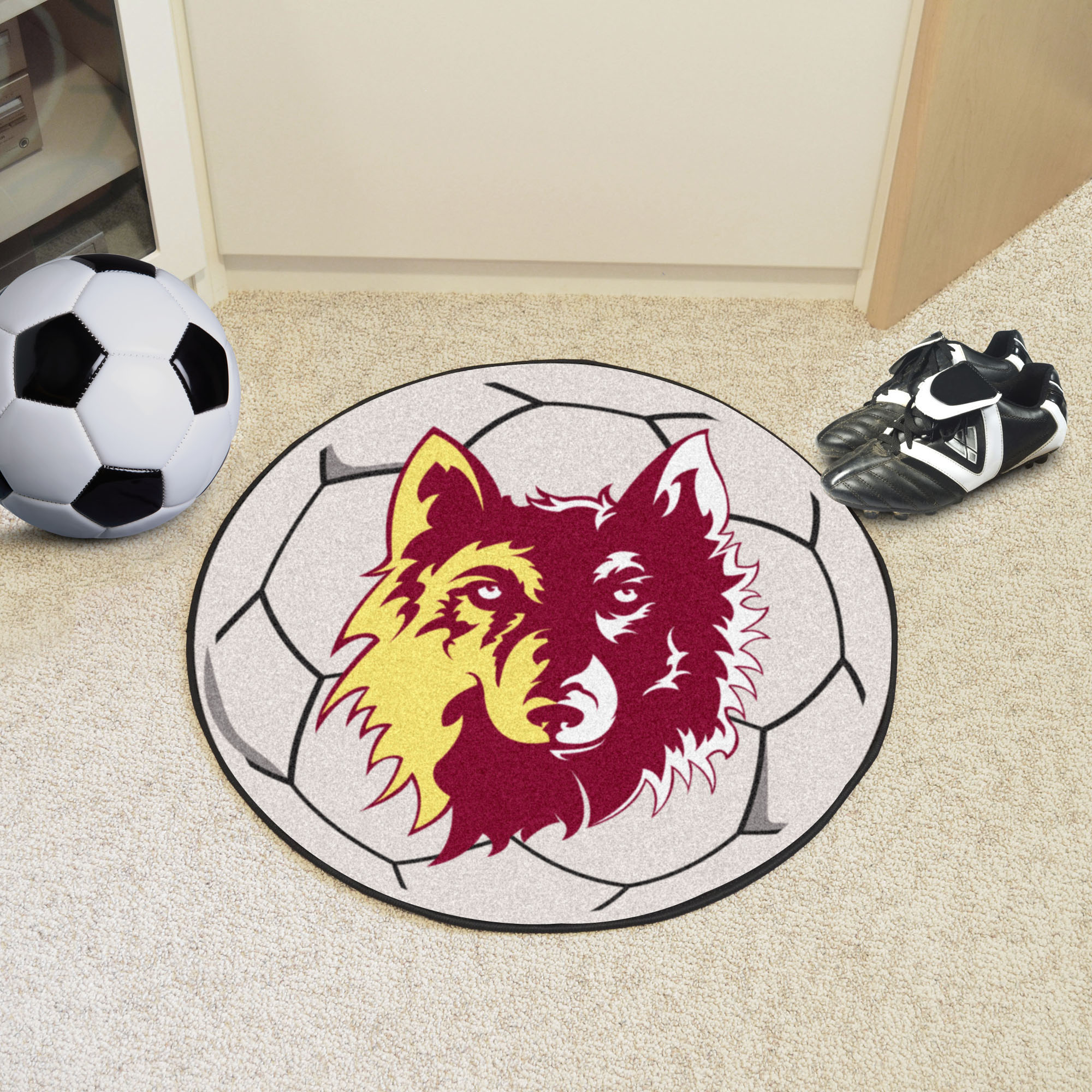 Northern State University Ball Shaped Area Rugs (Ball Shaped Area Rugs: Soccer Ball)