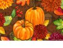 Indoor & Outdoor Insert Doormat - Pumpkins and Leaves