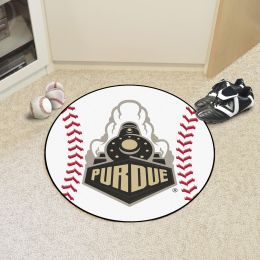 Purdue University Ball Shaped Area rugs (Ball Shaped Area Rugs: Baseball)