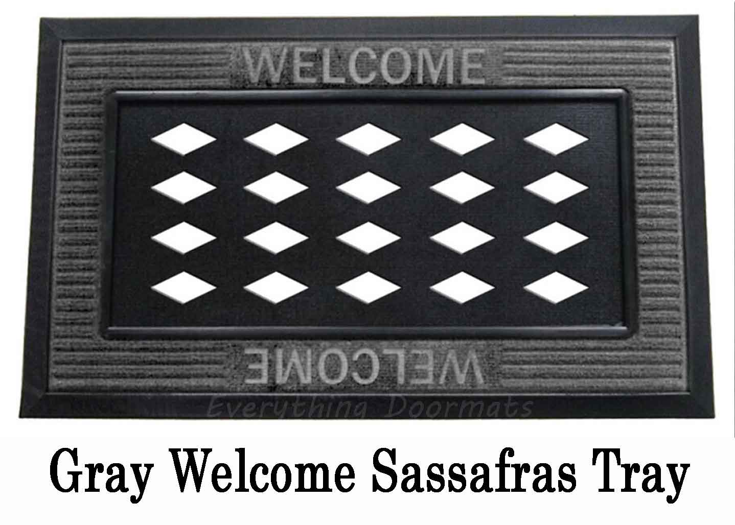 Welcome Sassafras Mat Tray,431000C 
