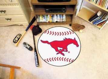 Southern Methodist University Ball-Shaped Area Rugs (Ball Shaped Area Rugs: Baseball)