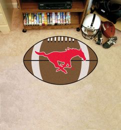 Southern Methodist University Ball-Shaped Area Rugs (Ball Shaped Area Rugs: Football)