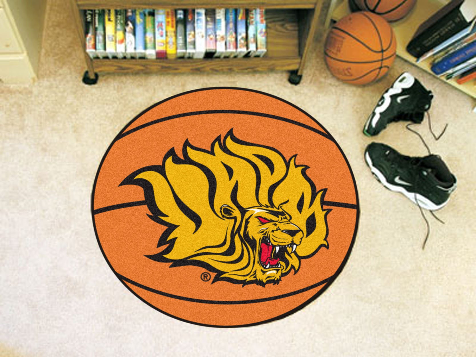 University of Arkansas at Pine Bluff Ball Shaped Area Rugs (Ball Shaped Area Rugs: Basketball)