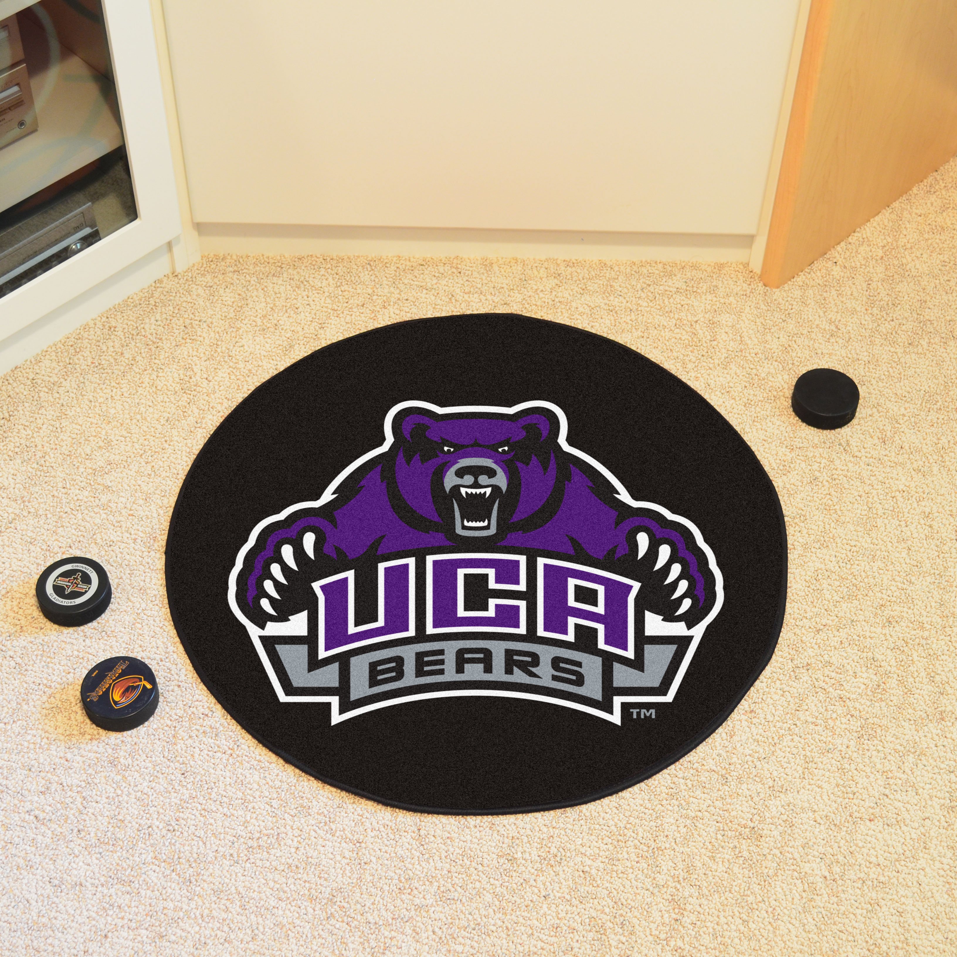 University of Central Arkansas Bears Ball Shaped Area Rugs (Ball Shaped Area Rugs: Hockey Puck)