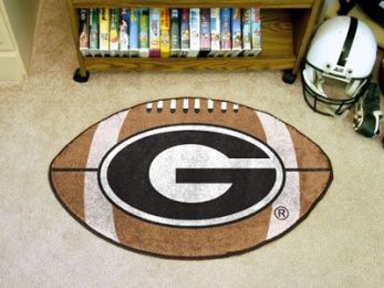 University of Georgia Ball Shaped Area Rugs - Black (Ball Shaped Area Rugs: Football)