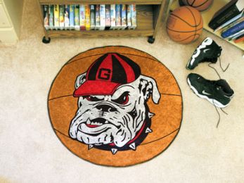 University of Georgia Bulldog Ball Shaped Area Rugs (Ball Shaped Area Rugs: Basketball)
