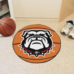 University of Georgia Ball Shaped Area Rugs - Red (Ball Shaped Area Rugs: Basketball)