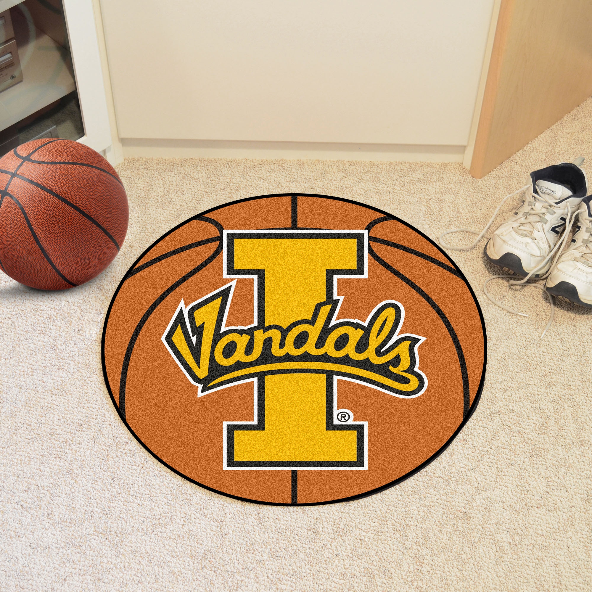 University of Idaho Ball Shaped Area Rugs (Ball Shaped Area Rugs: Basketball)