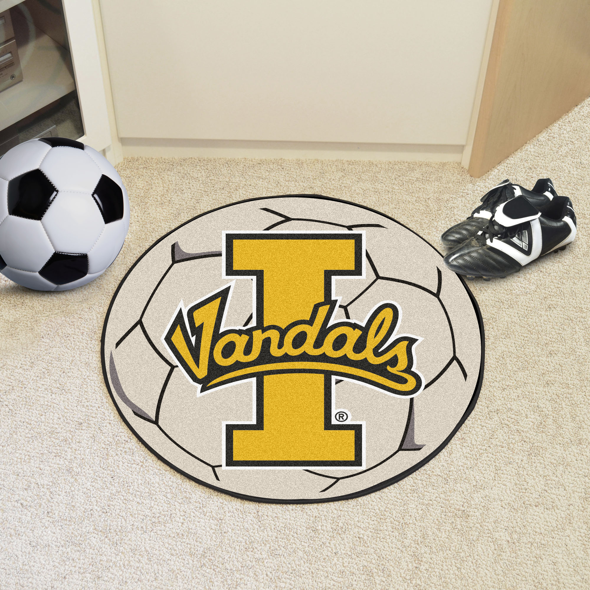 University of Idaho Ball Shaped Area Rugs (Ball Shaped Area Rugs: Soccer Ball)