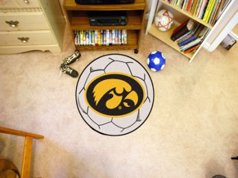 University of Iowa Ball Shaped Area Rugs (Ball Shaped Area Rugs: Soccer Ball)