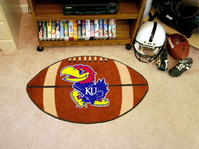 University of Kansas Ball Shaped Area Rugs (Ball Shaped Area Rugs: Football)