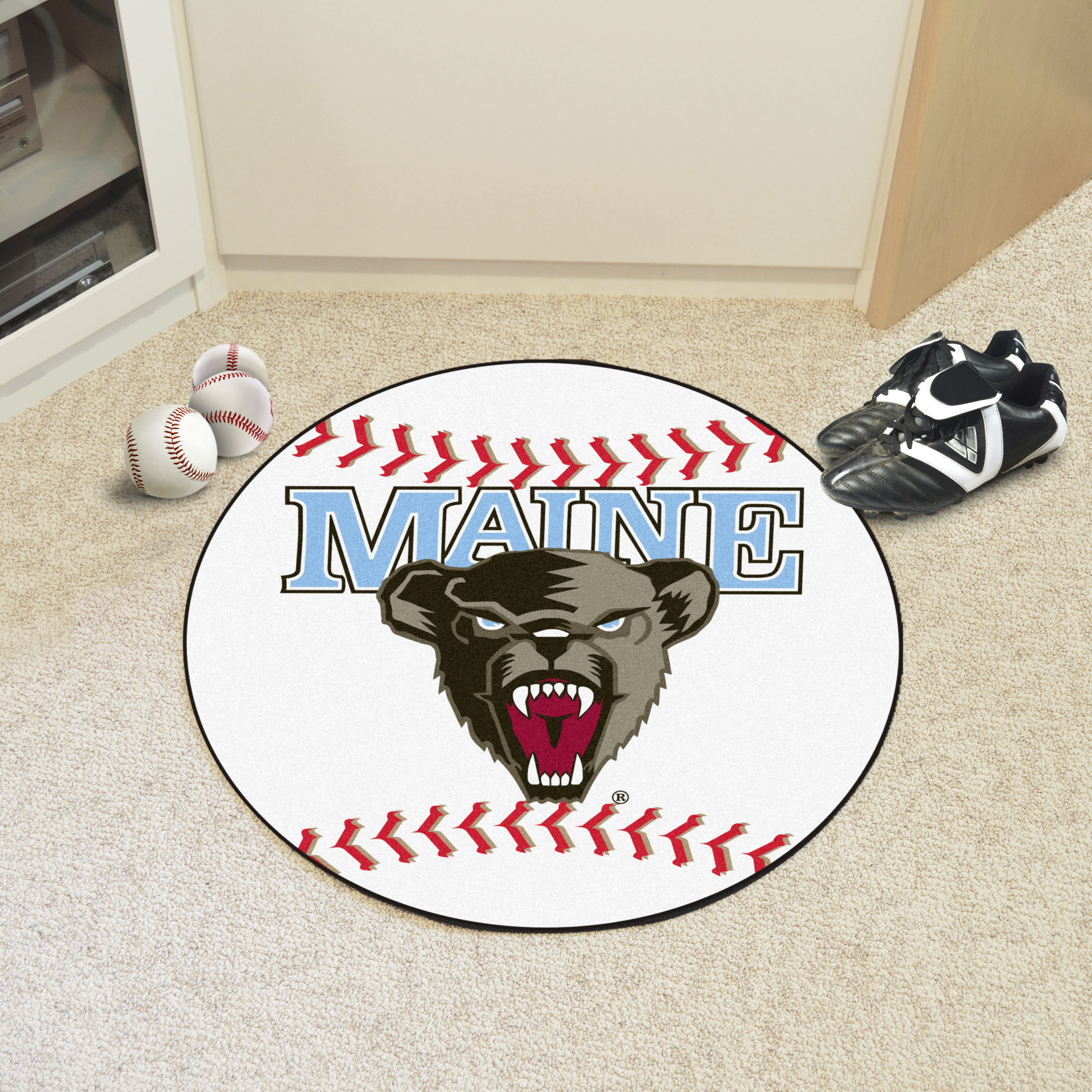University of Maine Ball Shaped Area Rugs (Ball Shaped Area Rugs: Baseball)