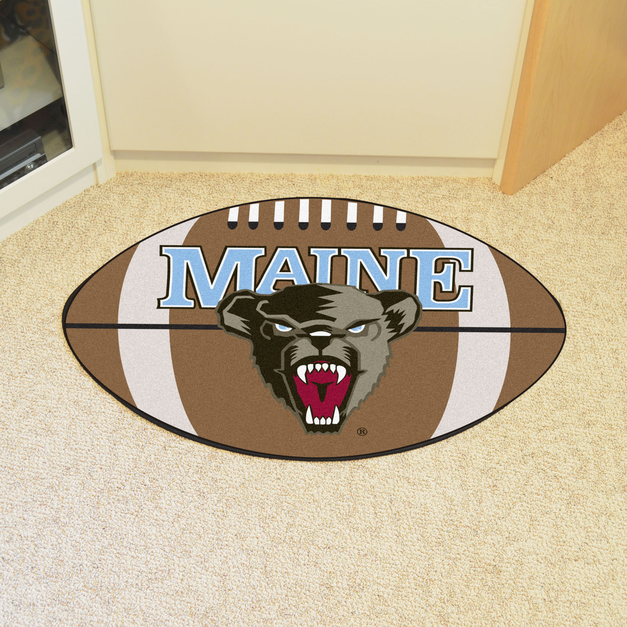 University of Maine Ball Shaped Area Rugs (Ball Shaped Area Rugs: Football)