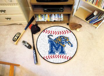 University of Memphis Ball Shaped Area Rugs (Ball Shaped Area Rugs: Baseball)