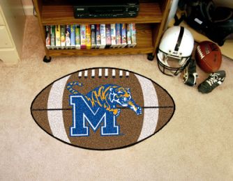 University of Memphis Ball Shaped Area Rugs (Ball Shaped Area Rugs: Football)
