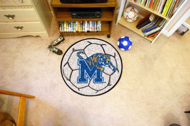 University of Memphis Ball Shaped Area Rugs (Ball Shaped Area Rugs: Soccer Ball)