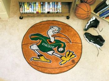 University of Miami Ball Shaped Area Rugs (Ball Shaped Area Rugs: Basketball)