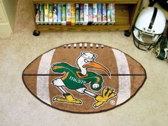 University of Miami Ball Shaped Area Rugs (Ball Shaped Area Rugs: Football)