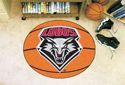 University of New Mexico Ball Shaped Area Rugs (Ball Shaped Area Rugs: Basketball)