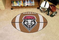 University of New Mexico Ball Shaped Area Rugs (Ball Shaped Area Rugs: Football)