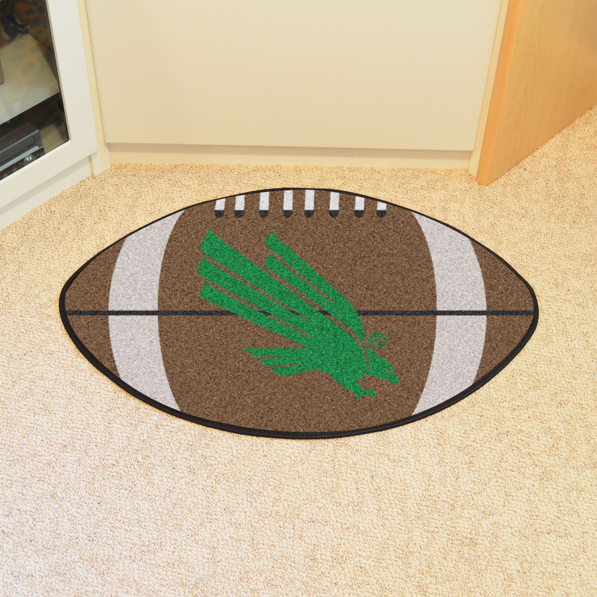 University of North Texas Ball Shaped Area Rugs (Ball Shaped Area Rugs: Football)