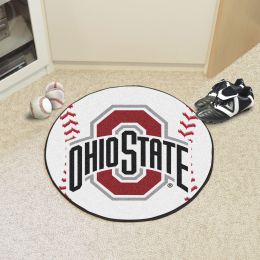 Ohio State University Ball Shaped Area rugs (Ball Shaped Area Rugs: Baseball)