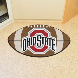 Ohio State University Ball Shaped Area rugs (Ball Shaped Area Rugs: Football)