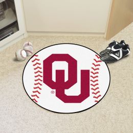 University of Oklahoma Ball Shaped Area Rugs (Ball Shaped Area Rugs: Baseball)