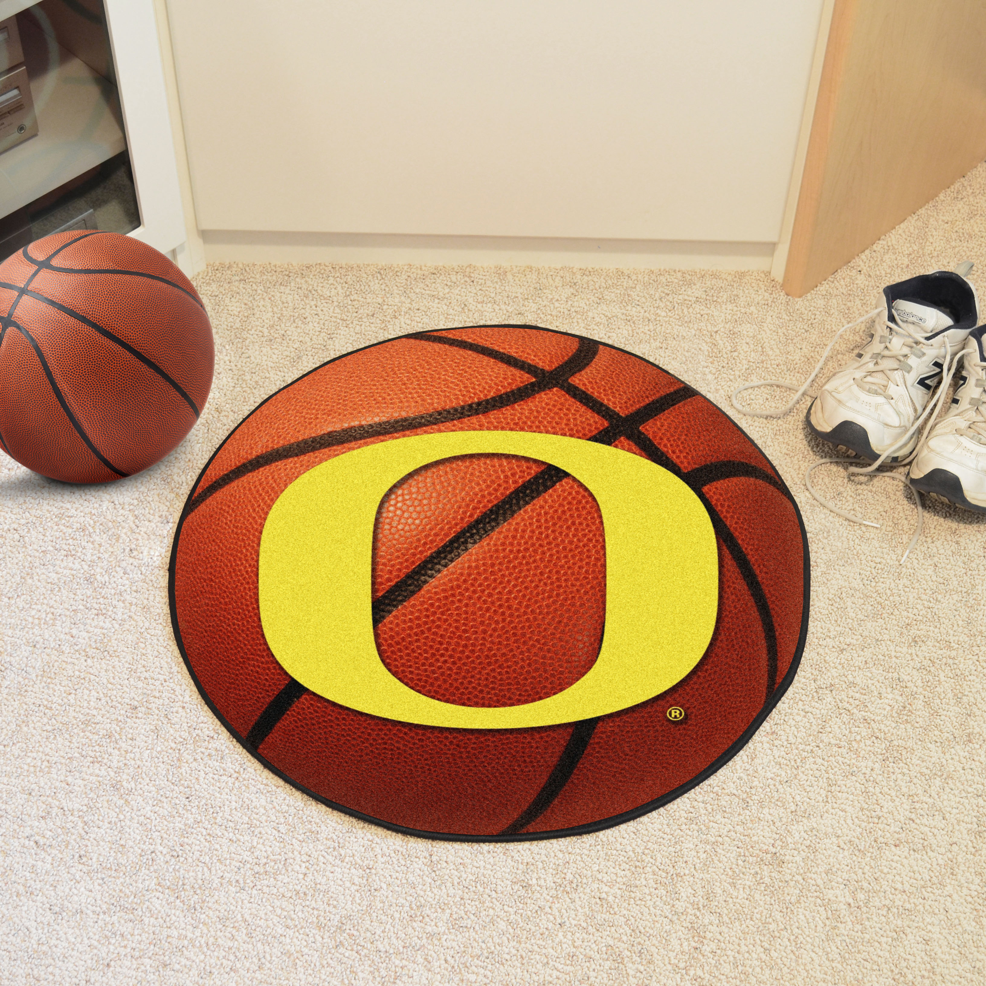 University of Oregon Ball Shaped Area Rugs (Ball Shaped Area Rugs: Basketball)
