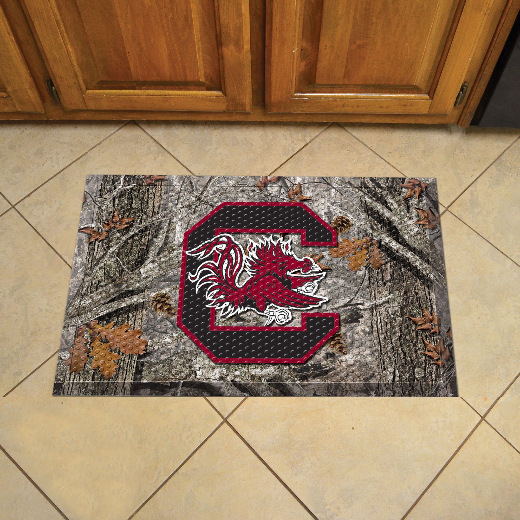 University of South Carolina Scrapper Doormat - 19" x 30" (Field & Logo: Camo & Logo)