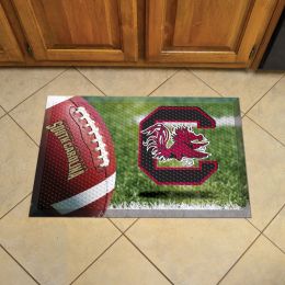 University of South Carolina Scrapper Doormat - 19" x 30" (Field & Logo: Football Field)