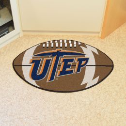 University of Texas at El Paso Ball Shaped Area UTEPgs (Ball Shaped Area Rugs: Football)