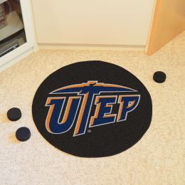 University of Texas at El Paso Ball Shaped Area UTEPgs (Ball Shaped Area Rugs: Hockey Puck)