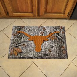 University of Texas Scrapper Doormat - 19" x 30" Rubber (Field & Logo: Camo & Logo)