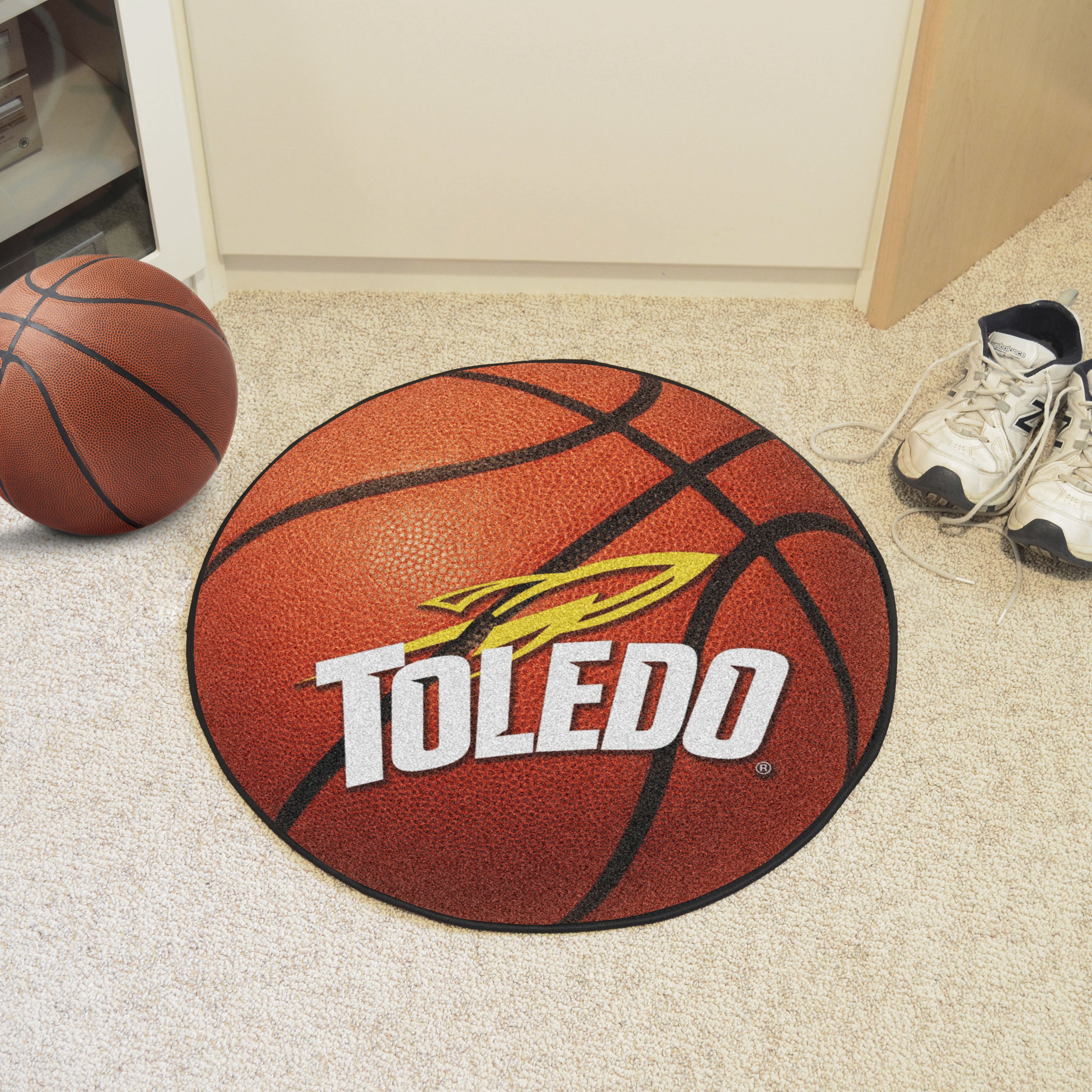University of Toledo Ball Shaped Area Rugs (Ball Shaped Area Rugs: Basketball)