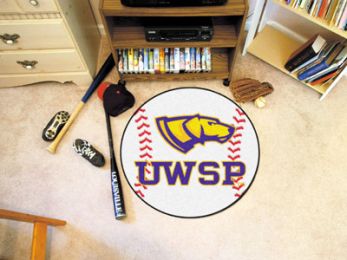 University of Wisconsin-Stevens Point Ball Shaped Area Rugs (Ball Shaped Area Rugs: Baseball)