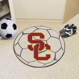 University of Southern California Ball Shaped Area rugs (Ball Shaped Area Rugs: Soccer Ball)